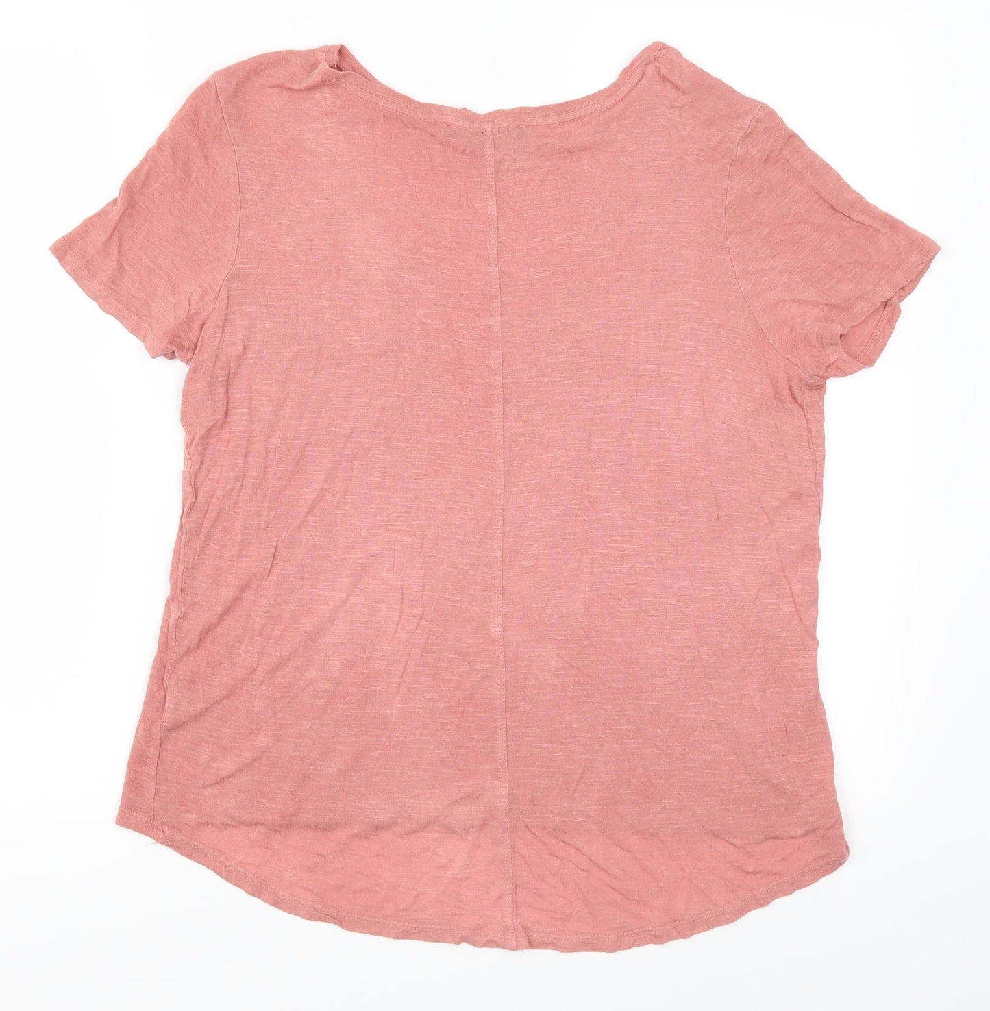 Womens UK Size 12 Select Pink Basic T-Shirt