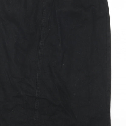 L&L Womens Black  Denim Straight & Pencil Skirt Size 30 in  - Distressed