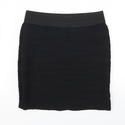 Internationale Womens Black   Mini Skirt Size 10  - TExtured