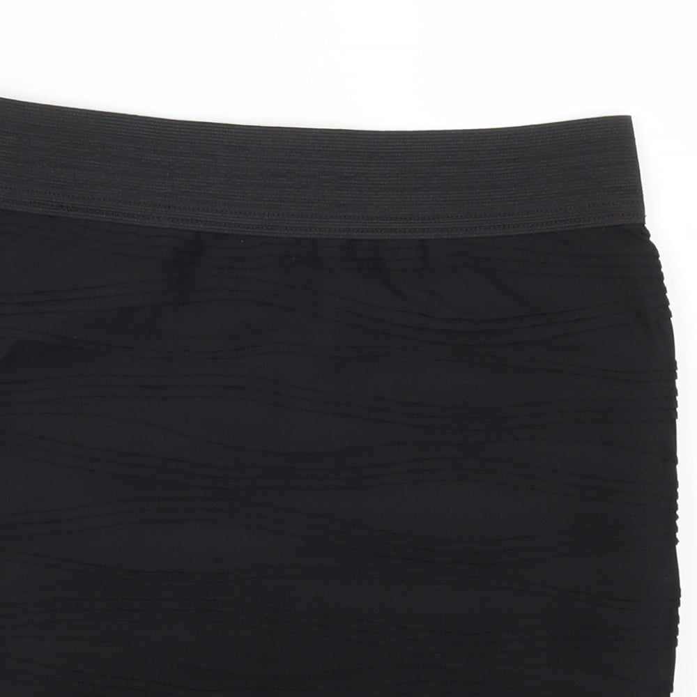 Internationale Womens Black   Mini Skirt Size 10  - TExtured