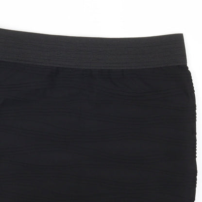 Internationale Womens Black   Mini Skirt Size 10  - TExtured