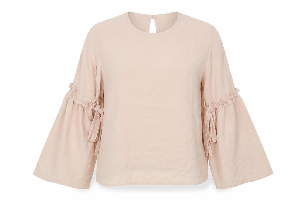 Womens UK Size 12 Preworn Pink Basic Blouse