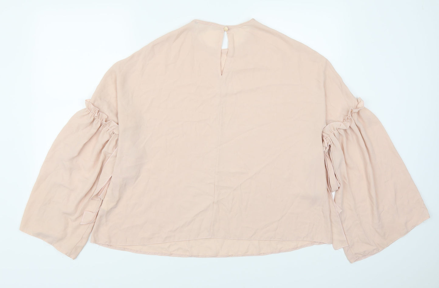 Womens UK Size 12 Preworn Pink Basic Blouse