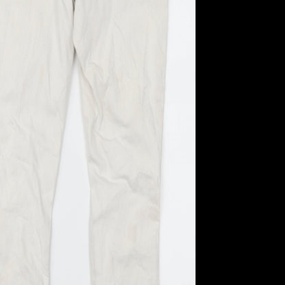 Parisian Womens White  Denim Straight Jeans Size 12 L26 in