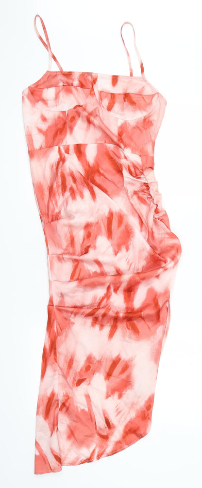 SheIn Womens Red   Pencil Dress  Size S  - Abstract