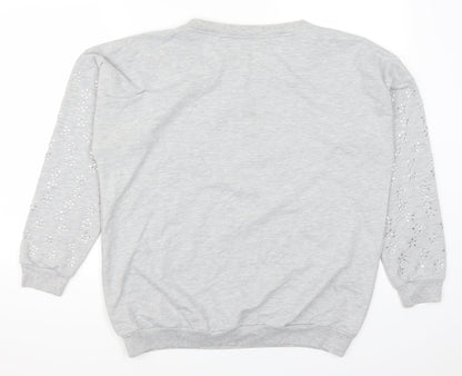 Simply Be Womens Grey   Pullover Sweatshirt Size 14