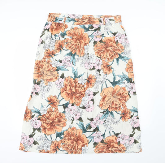 Anthology Womens Multicoloured Floral  A-Line Skirt Size 18