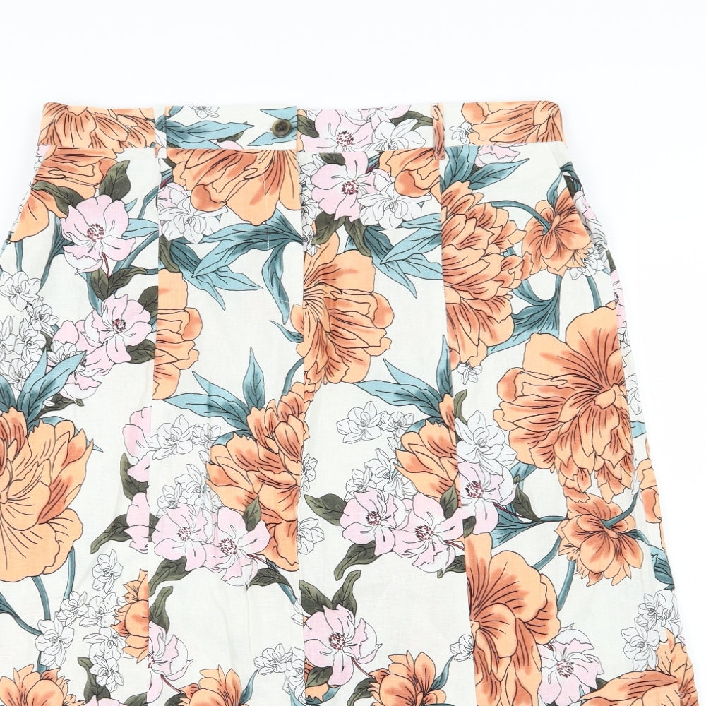 Anthology Womens Multicoloured Floral  A-Line Skirt Size 18