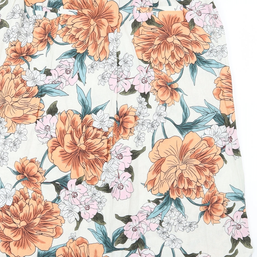 Anthology Womens Multicoloured Floral  A-Line Skirt Size 18