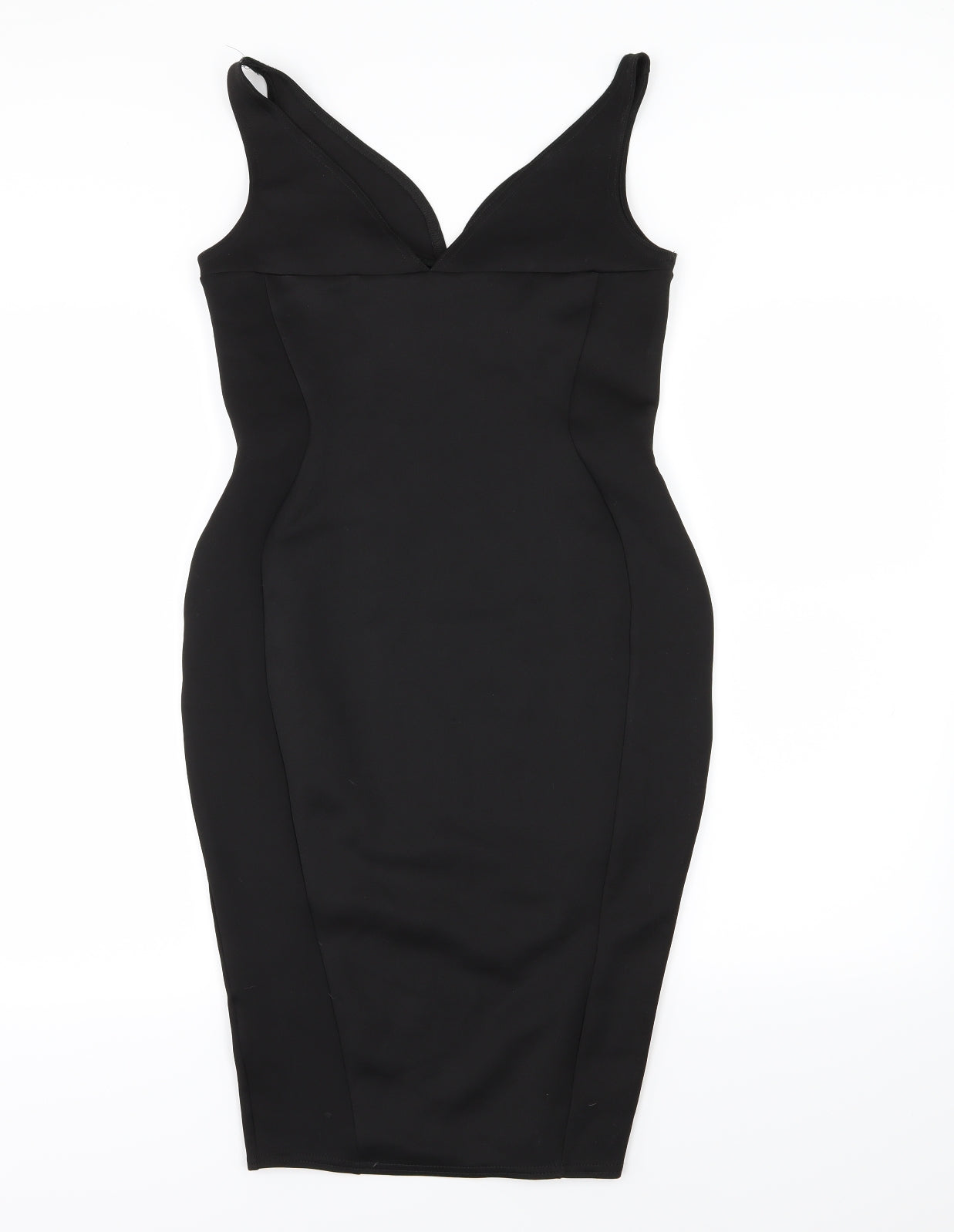Amaya Womens Black Floral  Bodycon  Size 12