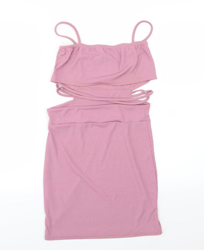 PRETTYLITTLETHING Womens Pink   Bodycon  Size 12