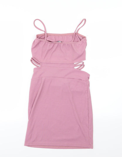 PRETTYLITTLETHING Womens Pink   Bodycon  Size 12