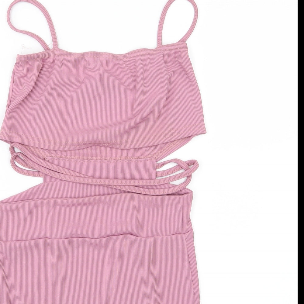 PRETTYLITTLETHING Womens Pink   Bodycon  Size 12