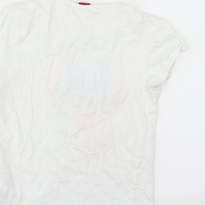 Primark Girls White  Jersey Basic T-Shirt Size 7-8 Years  - Minnie mouse