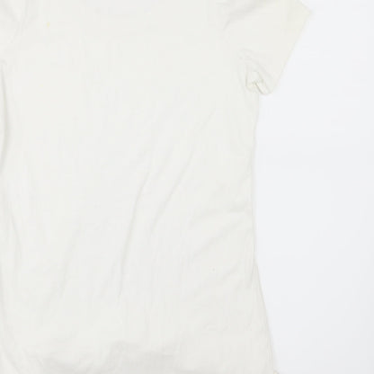 Womens UK Size 8 NEXT White Basic T-Shirt