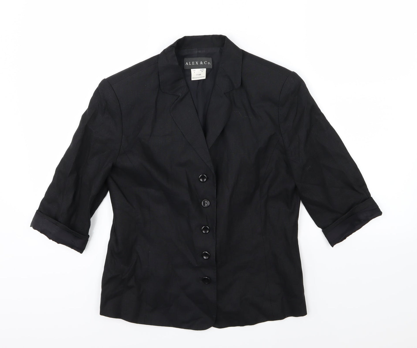 Womens UK Size 8 Alex & Co Black Jacket