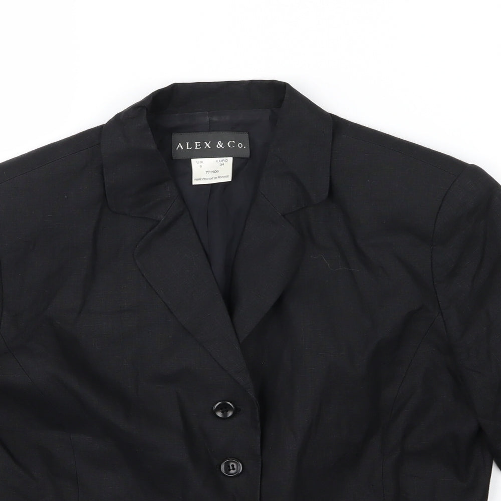 Womens UK Size 8 Alex & Co Black Jacket