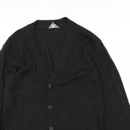 Fluid Womens Grey  Knit Cardigan Jumper Size L