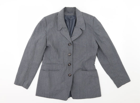 Dorothy Perkins Womens Grey  Rayon Jacket Suit Jacket Size 12