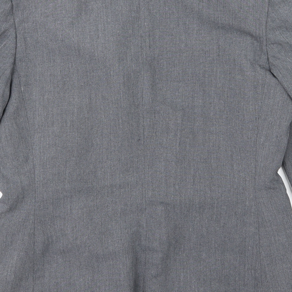 Dorothy Perkins Womens Grey  Rayon Jacket Suit Jacket Size 12