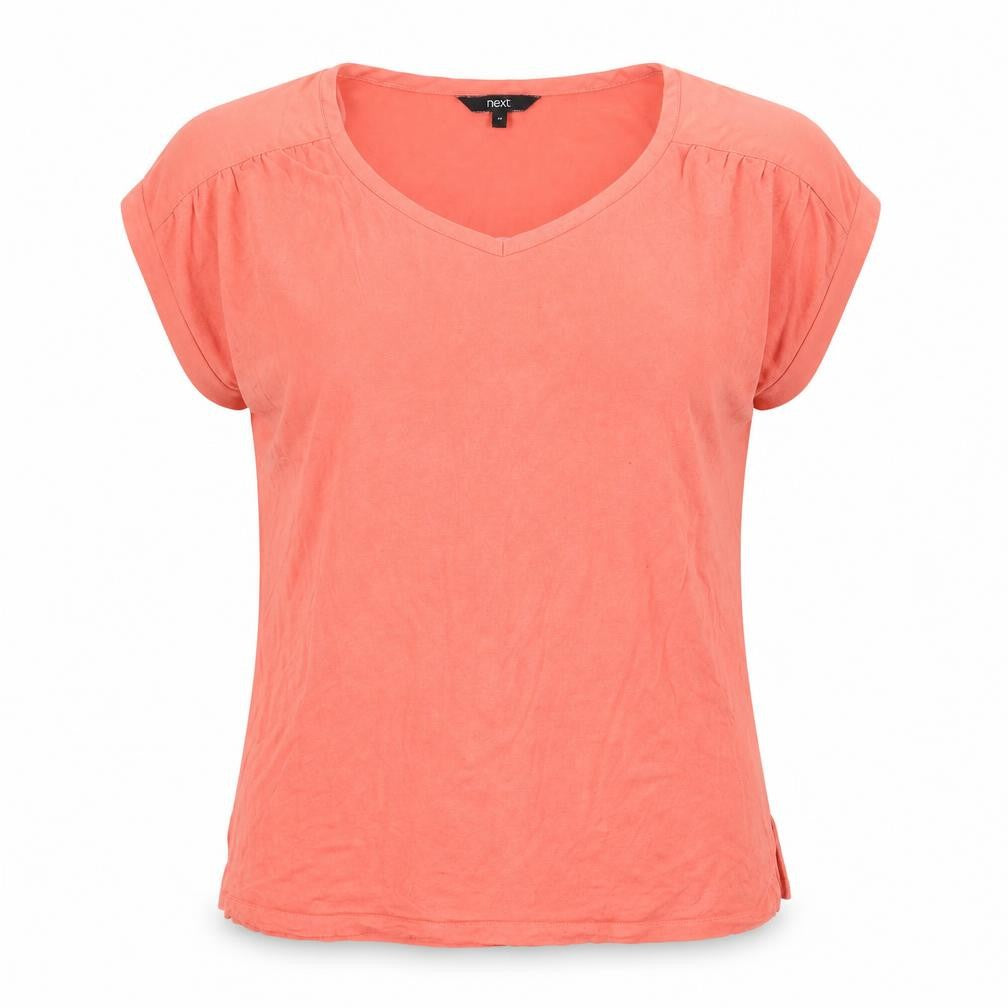Next Womens Pink  Jersey Basic T-Shirt Size 14