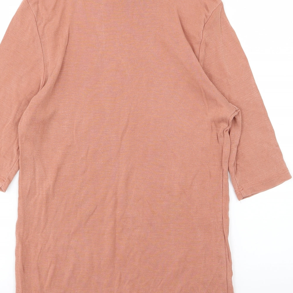 F&F Womens Brown  Knit Pullover Jumper Size 14