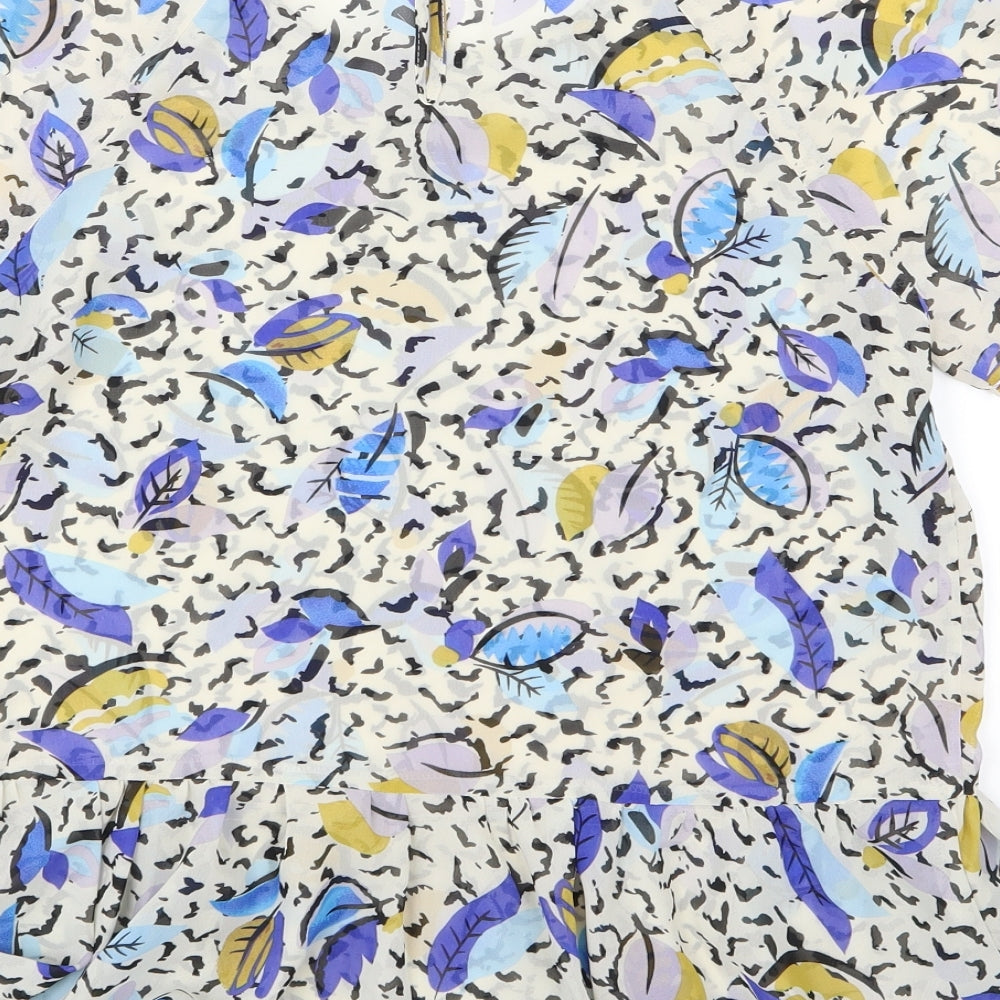 Womens UK Size 12 Atmosphere Multicoloured Basic Blouse