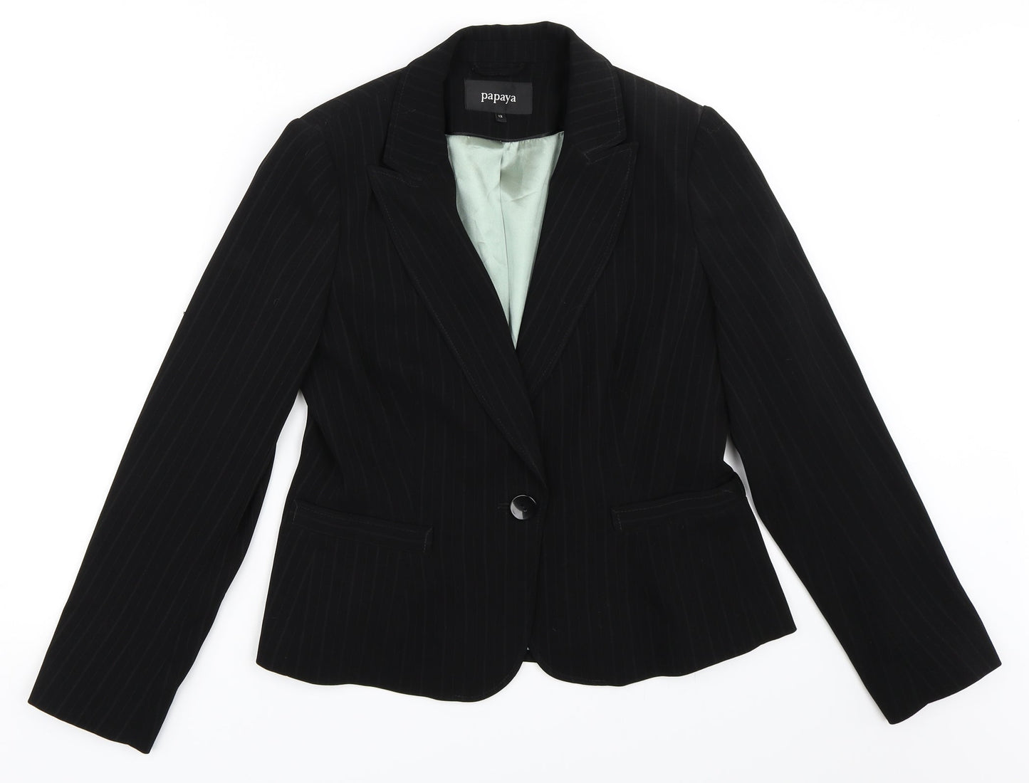 Papaya Womens Black   Jacket Blazer Size 12