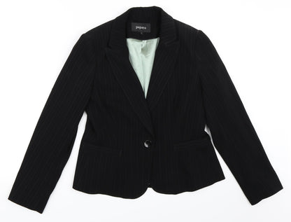 Papaya Womens Black   Jacket Blazer Size 12