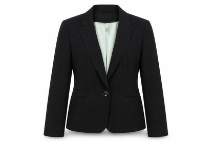 Womens UK Size 12 Papaya Regular Black Blazer