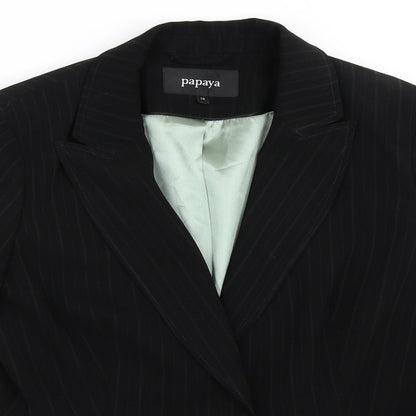 Papaya Womens Black   Jacket Blazer Size 12