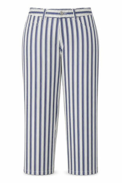 Cocoon Womens Beige Striped  Trousers  Size 16 L25 in