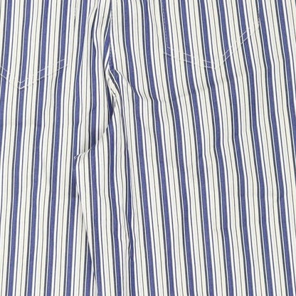 Cocoon Womens Beige Striped  Trousers  Size 16 L25 in