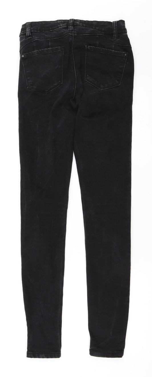Primark Womens Black  Denim Skinny Jeans Size 8 L29 in