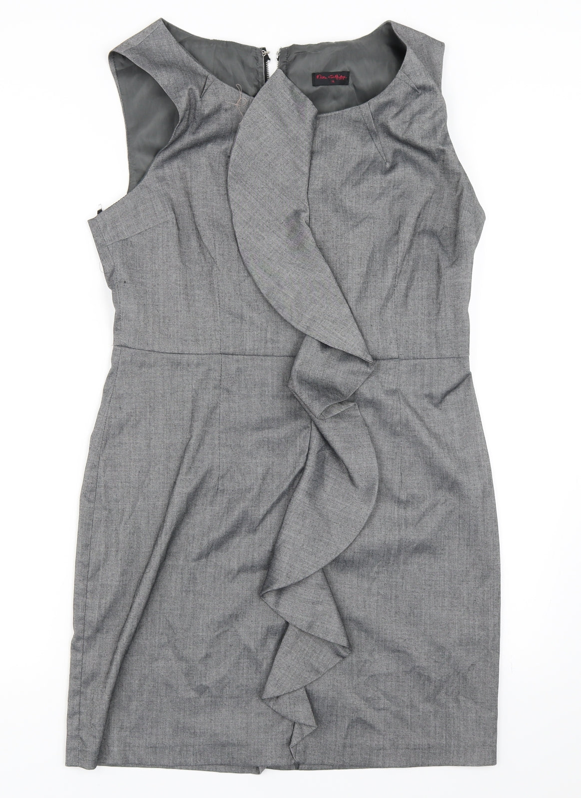 Miss Selfridge Womens Grey   Shift  Size 14