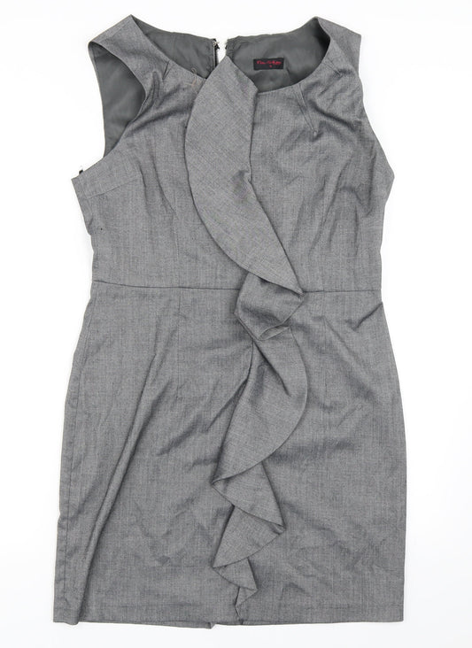 Miss Selfridge Womens Grey   Shift  Size 14