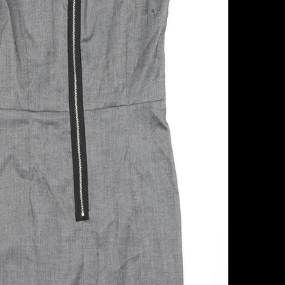 Miss Selfridge Womens Grey   Shift  Size 14