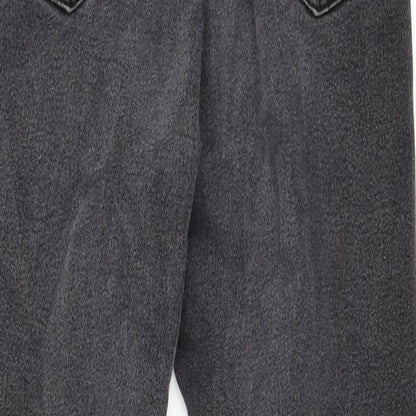 Boohoo Womens Black  Denim Skinny Jeans Size 10 L26 in