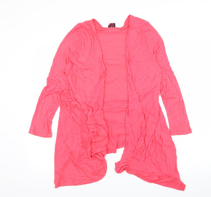 TG Womens Pink  Jersey Cardigan Jumper Size 16