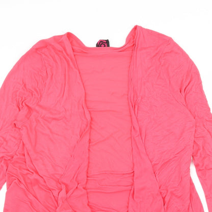 TG Womens Pink  Jersey Cardigan Jumper Size 16