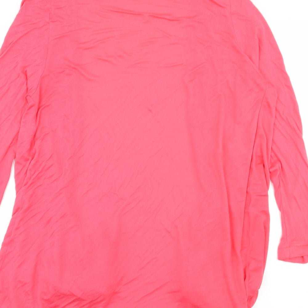 TG Womens Pink  Jersey Cardigan Jumper Size 16