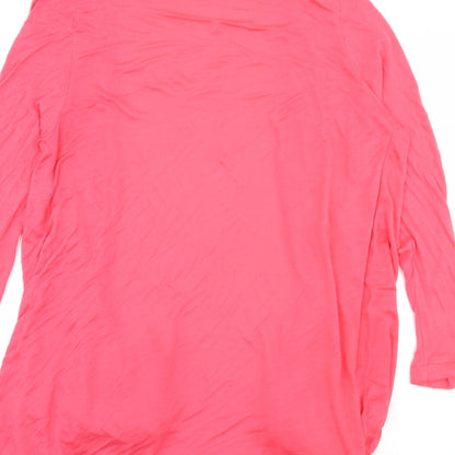 TG Womens Pink  Jersey Cardigan Jumper Size 16
