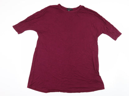 Atmosphere Womens Purple  Jersey Basic T-Shirt Size 10