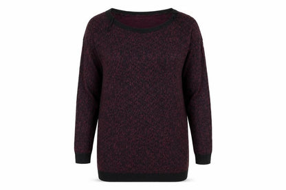 George Womens Purple Animal Print Knit Pullover Jumper Size 8