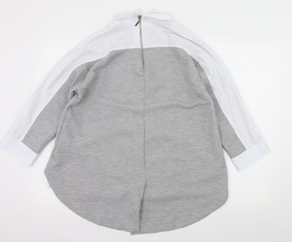 Bebe Plus Womens Grey   Basic Blouse Size L