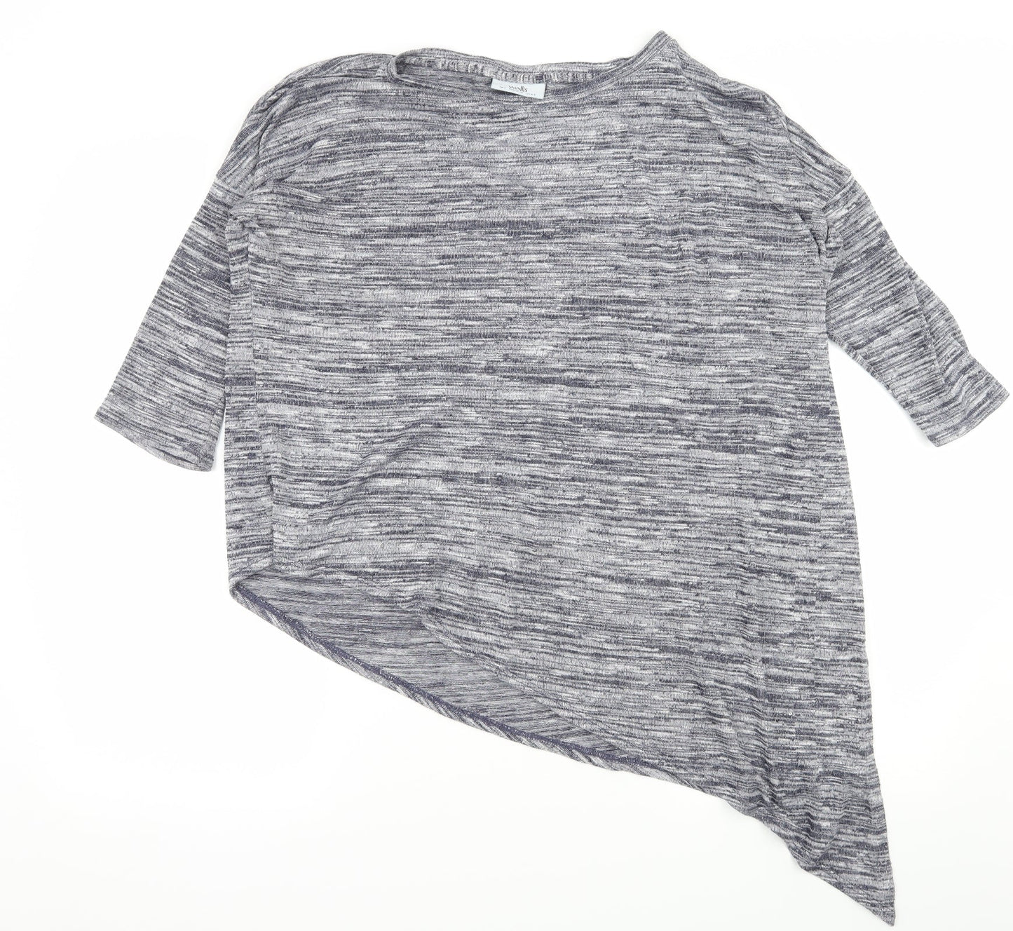 Womens UK Size S Wallis Blue Basic T-Shirt