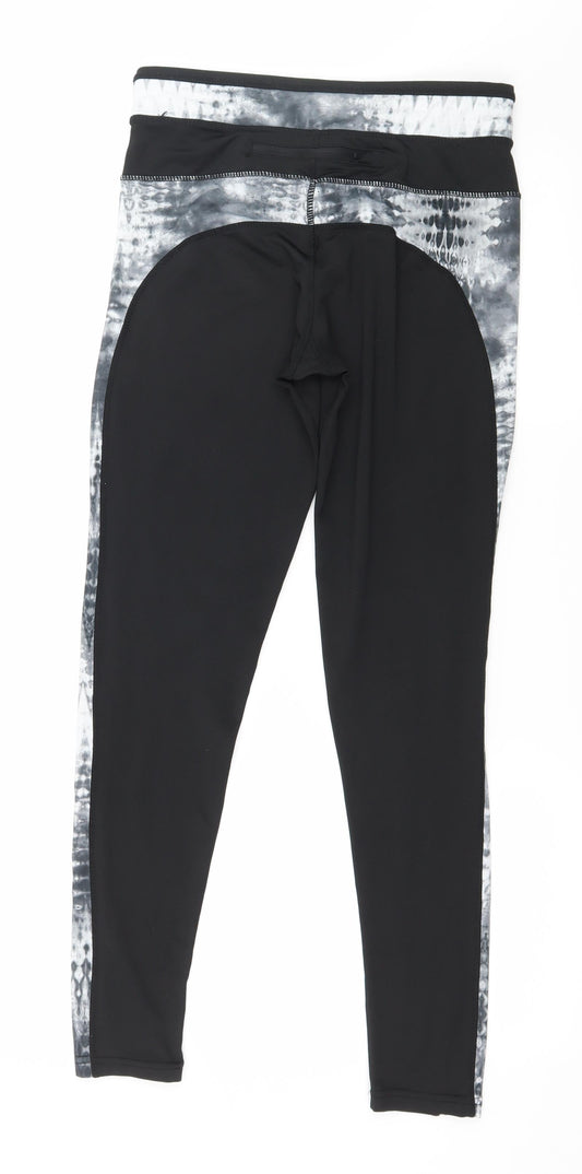 Womens UK Size 10 WORKOUT  Pedal Pusher Black Leggings