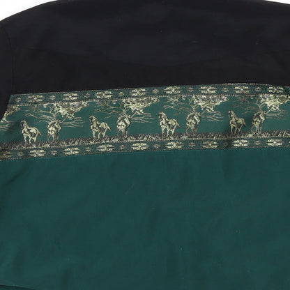 el norte no Boys Green Geometric   Button-Up Size L