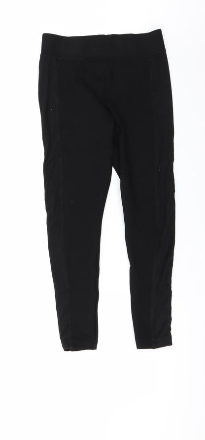Womens UK Size 10 Topshop Regular Fit  Black Trousers