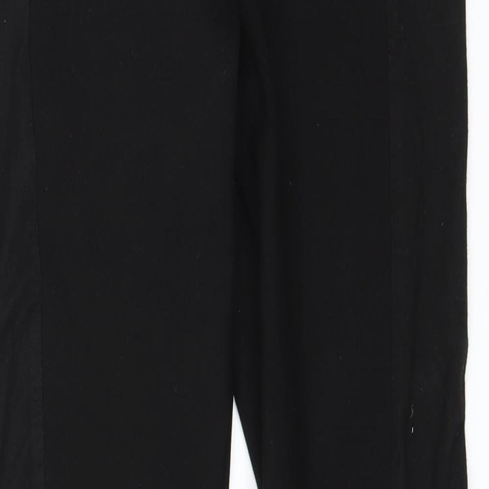 Womens UK Size 10 Topshop Regular Fit  Black Trousers
